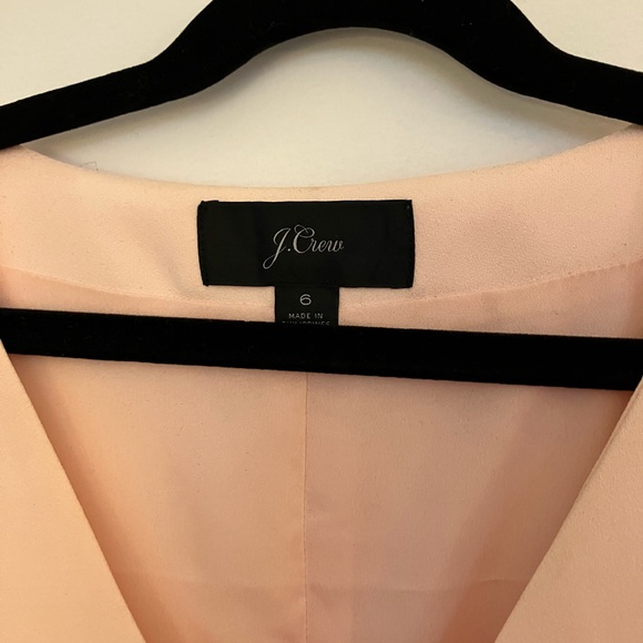 J. Crew Pink Crepe Wrap Dress Size 6 - Picture 3 of 5